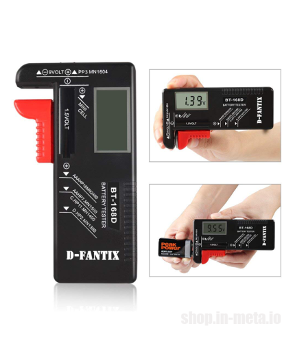 Цифровой тестер аккумуляторов BT168D Digital Battery tester 1.5V-9V