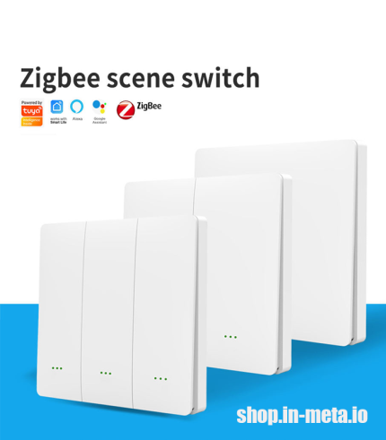 Zigbee Wireless Switch, White, 1 button, 2 button, 3 button