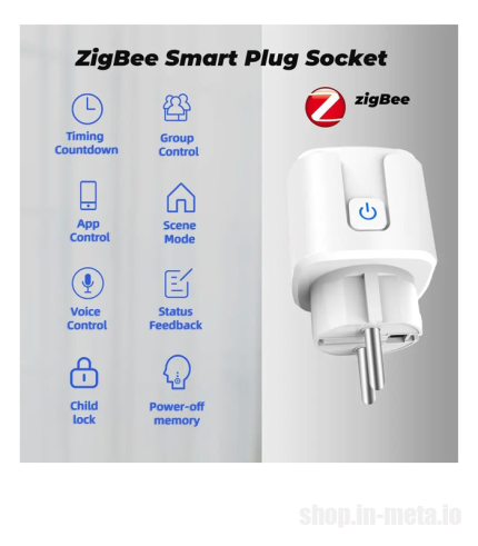 Умная розетка BSD33 Zigbe, 220В, 10А, WiFi BSD33 220v 10A Universal socket adapter WiFi Zigbee Tuya