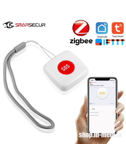 AE-SOS2 SOS Button Sensor Alarm ZigBee Tuya Waterproof Датчик сигнализации AE-SOS2 ZigBee Tuya Водонепроницаемая Кнопка SOS