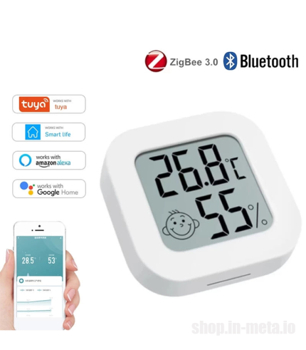 227Z Temperature and humidity sensor Tuya ZigBee Smart.Датчик температуры и влажности