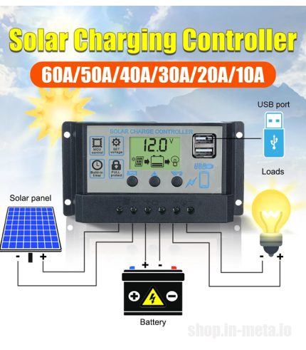 Solar Panel Controller 24V 12V DC 40A metamart