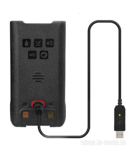 Аккумулятор с портом USB-C для UV-9R Plus Battery with USB-C port for UV-9R Plus metamart in-meta