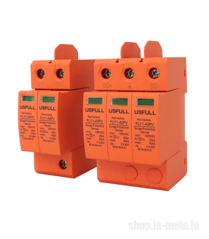 USFULL DC 2P SPD 40kA 1000V Surge Protection Device metamart shop.in-meta.io USFULL DC 3P SPD 40kA 1000V USFULL DC 3P SPD 40kA 1000V УЗИП Устройство защиты от импульсных перенапряжений