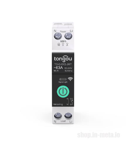 TONGOU AC 1P TUYA WiFi 63A TO-Q-SY2-163JWT Smart relay controller metamart shop.in-meta.io