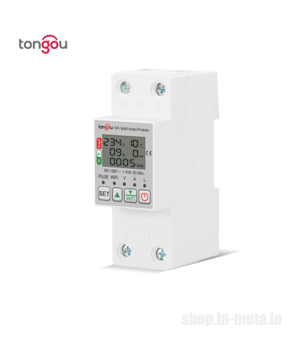 TONGOU AC 63A TUYA WiFi TO-Q-SM263JWT Energy Meter, Voltage protection relay metamart shop.in-meta.io