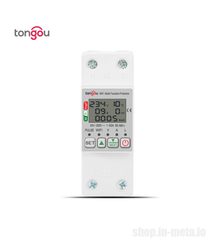 TONGOU AC 63A TUYA WiFi TO-Q-SM263JWT Energy Meter, Voltage protection relay metamart shop.in-meta.io