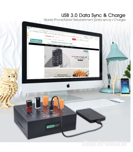 Sipolar A213P Hub 5Gbps 20 Ports USB3.0 metamart shop.in-meta.io