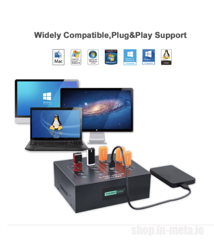 Sipolar A213P Hub 5Gbps 20 Ports USB3.0 metamart shop.in-meta.io